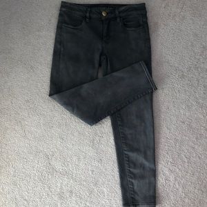 Gray AE jeggings crop